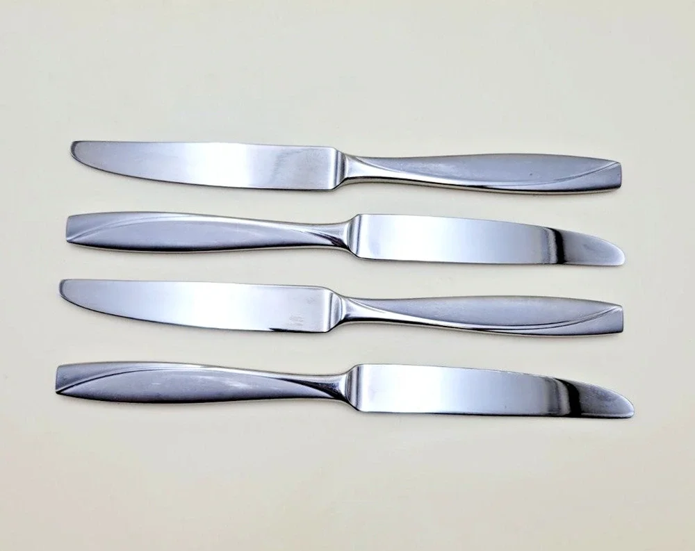 Set of 4 Oneida Camlynn Dinner Knife Stainless Steel Flatware Knives